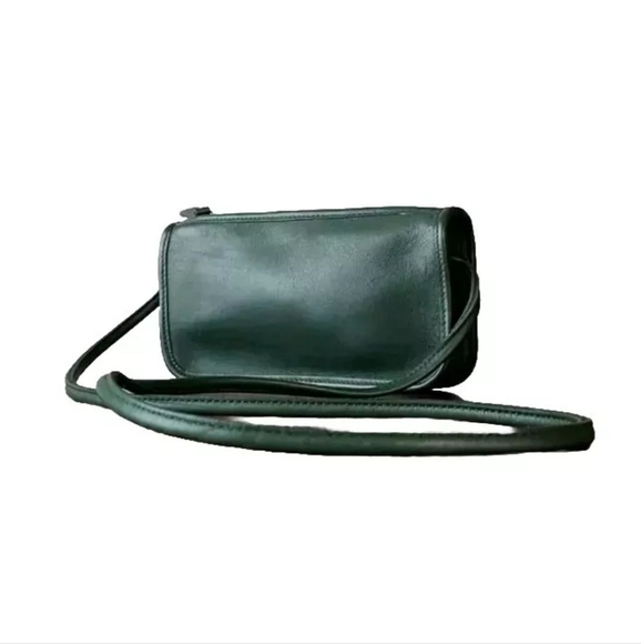 COACH Vintage Mitchell Zip Crossbody Shoulder Bag 9655 Bottle Green RARE HTF - Picture 1 of 12